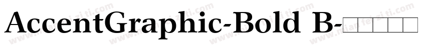 AccentGraphic-Bold B字体转换
